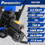 BILT HARD six-cubic-foot electric cement mixer