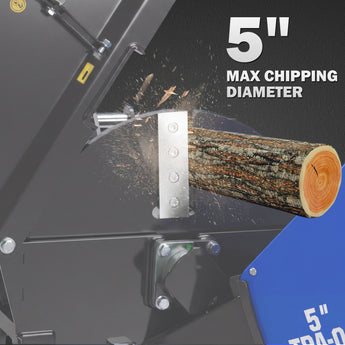 BILT HARD wood chipper chipping diameter