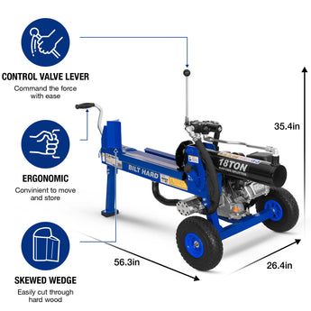 BILT HARD 18-Ton Gas Log Splitter