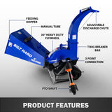 BILT HARD PTO wood chipper product features
