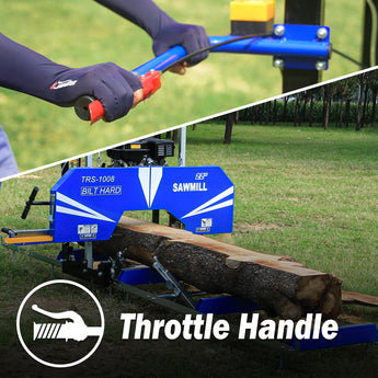 BILT HARD portable sawmill throttle handle control
