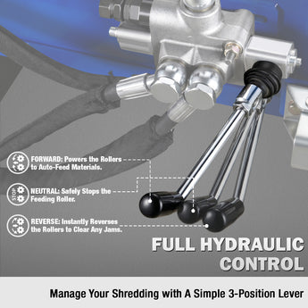 BILT HARD hydraulic wood chipper control