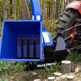 BILT HARD PTO wood chipper attached to tractor