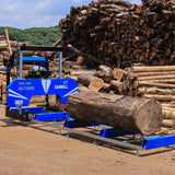 BILT HARD Portable Sawmill Cutting Logs
