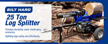 BILT HARD 20-Ton Hydraulic Log Splitter