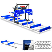 BILT HARD 36" Portable Sawmill with 25HP Ducar 760cc Engine | Includes 6.7ft Extension & 10 Blades