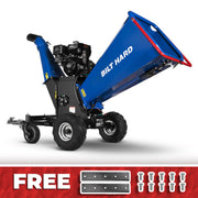 6-Inch Drum Wood Chipper, 15HP 420cc Ducar Gas Engine with Recoil & Electric Start