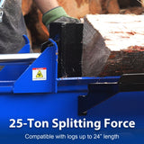 BILT HARD 25-ton log splitter splitting force