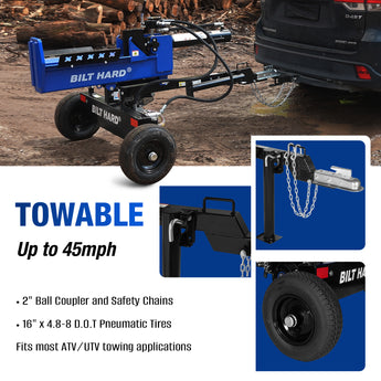 BILT HARD 25-ton hydraulic log splitter