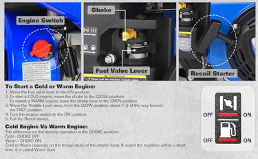 BILT HARD gas engine cold and warm start controls