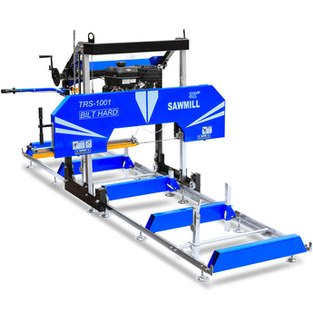 BILT HARD portable sawmill with adjustable track system