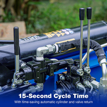 BILT HARD Hydraulic Log Splitter Controls