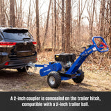 BILT HARD stump grinder with two-inch trailer coupler