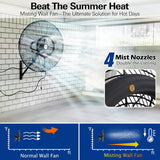 BILT HARD wall-mounted misting fan