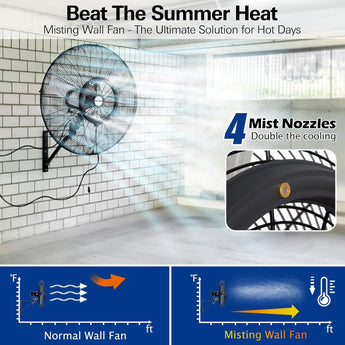 BILT HARD wall-mounted misting fan