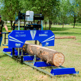 BILT HARD portable sawmill cutting large logs