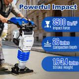 BILT HARD tamping rammer with powerful impact force