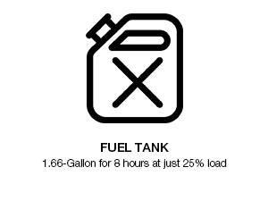 BILT HARD 4500W generator 1.66-gallon fuel tank