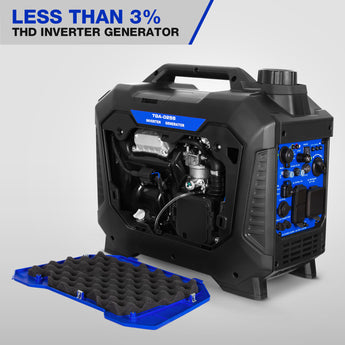 BILT HARD low-THD inverter generator with maintenance cover