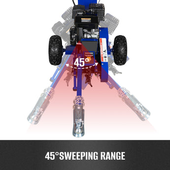 BILT HARD stump grinder with 45-degree sweeping range
