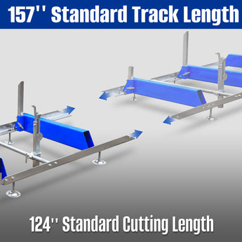 BILT HARD portable sawmill track and cutting length