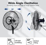 BILT HARD oscillating outdoor wall fan