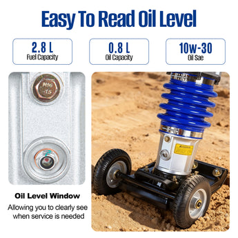 BILT HARD portable sawmill oil level windows