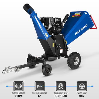 BILT HARD 6-inch wood chipper shredder