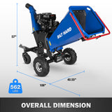 BILT HARD six-inch wood chipper dimensions and weight