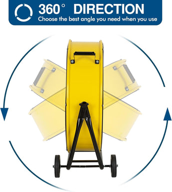 BILT HARD cement mixer with 360-degree drum rotation.