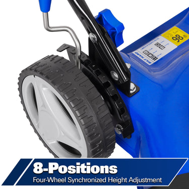 BILT HARD lawn mower eight-position cutting height adjustment