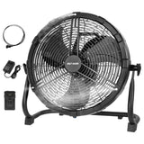 BILT HARD 12 Inch Battery Operated Outdoor Portable Misting Fan, Rechargeable Portable Floor Fan with 15600mAh Detachable Battery for Outside