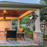 BILT HARD 18 in. 4300 CFM Outdoor Wall Mount Fan, 3-Speed Waterproof Wall Fan Industrial Grade High Velocity Outdoor Fans for Patio, Commercial, Garage, and Gazebo Use, UL Listed