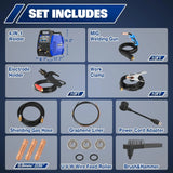BILT HARD 200A MIG Welder, MIG/Flux Core MIG/Lift TIG/Stick 4-in-1 Welding Machine w/IGBT Inverter, 110V/220V Multi-Process Welder with Screen Display
