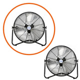 BILT HARD 20" High Velocity Floor Fan, 4600 CFM 3-Speed Industrial Shop Fan with Wall-Mounting System, Heavy Duty Metal Fan for Garage Workshop and Warehouse