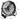 BILT HARD 24" 8100 CFM High Velocity Industrial Drum Fan, 3-Speed Heavy Duty Metal Shop Fan, UL Listed