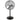 BILT HARD 24" High Velocity Pedestal Oscillating Fan, 6450 CFM 3-Speed Heavy Duty Industrial Standing Fan with Aluminum Blades and Adjustable Height, Metal Shop Fan