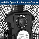 BILT HARD 24" Ultra Quiet Variable Speed High Velocity Drum Fan, DC Motor, 7800 CFM Industrial Heavy Duty Shop Fan for Warehouse, Workshops, Garage and Factory, UL Listed