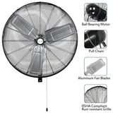 BILT HARD 30 in. 9500 CFM High Velocity Industrial Wall Fan, 3-Speed Wall Mount Oscillating Fan, Heavy Duty Shop Fan for Garage, Commercial, Warehouse, Factory, Workshops and Jobsites, UL Listed