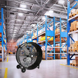BILT HARD 30" 9100 CFM High Velocity Drum Fan, 2-Speed Heavy Duty Industrial Shop Fan for Commercial, Garage, Warehouse, Workshop, Factory and Basement, UL Listed