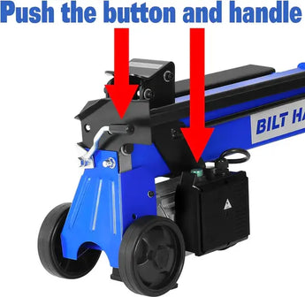BILT HARD 6.5-Ton Electric Log Splitter, 15Amp Hydraulic Wood Splitter