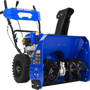 BILT HARD Snow Blower Gas Powered, 24 Inch 2-Stage Self-Propelled 212cc Engine with Electric Start, LED Headlight, 13" Snow Terrain Tires