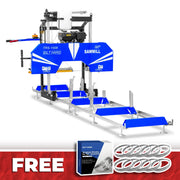 BILT HARD 22" Portable Sawmill with 9HP Ducar 270cc Gas Engine