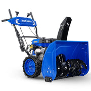 28" Gas Snow Blower 252cc 4 Stroke Engine 2 Stage with Corded Electric Start