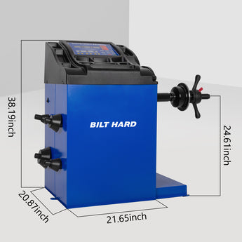 BILT HARD wheel balancer dimensions and spindle height
