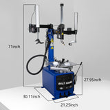 BILT HARD tire changer dimensions and machine height