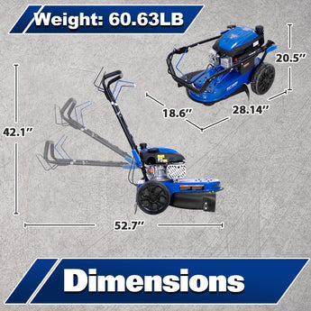 BILT HARD walk-behind brush mower cutting vegetation