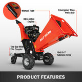 BILT HARD wood chipper with 408cc engine