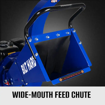 BILT HARD wood chipper wide-mouth feed chute