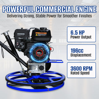 BILT HARD 24-inch power trowel 196cc engine